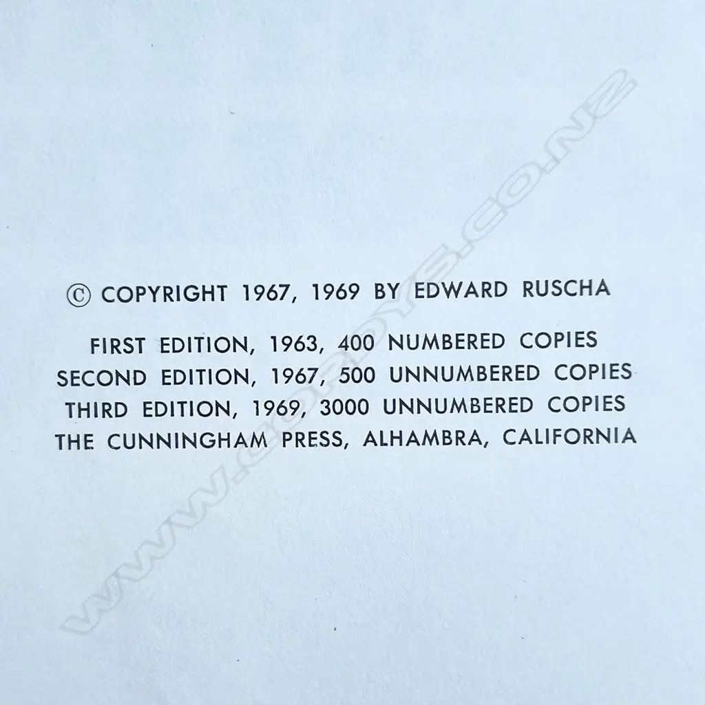 EDWARD RUSCHA: TWENTY SIX GASOLINE STATIONS Image 1++